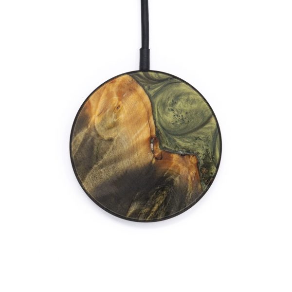 Circle Wood+Resin Wireless Charger - Kennedy (Dark Green, 610209) For Cheap