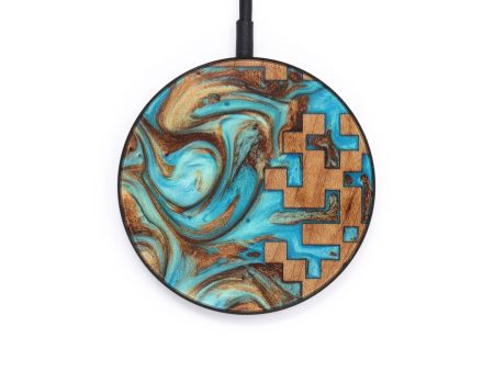 Circle Wood+Resin Wireless Charger - Daisy (Pattern, 611758) Online