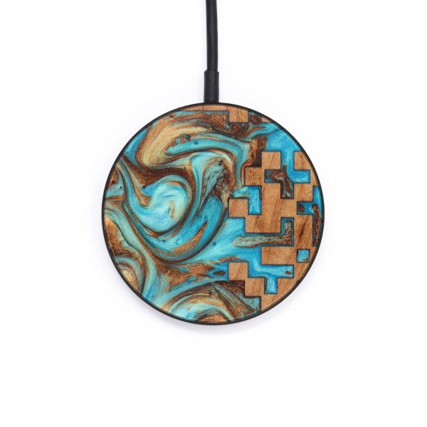 Circle Wood+Resin Wireless Charger - Daisy (Pattern, 611758) Online