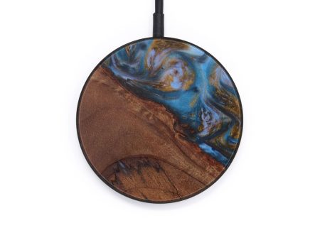 Circle Wood+Resin Wireless Charger - Dallin (Artist Pick, 612560) on Sale