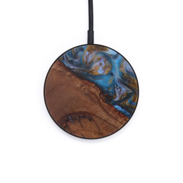 Circle Wood+Resin Wireless Charger - Dallin (Artist Pick, 612560) on Sale