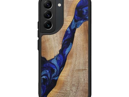 Galaxy S22 Wood+Resin Phone Case - Anakin (Dark Blue, 612692) Fashion