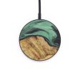 Circle Wood+Resin Wireless Charger - Kandice (Dark Green, 612541) For Discount