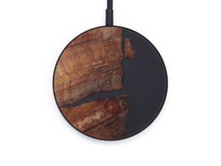 Circle Wood+Resin Wireless Charger - Oleta (Pure Black, 612489) For Discount