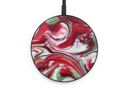 Circle ResinArt Wireless Charger - Emmalynn (Dark Red, 611761) on Sale