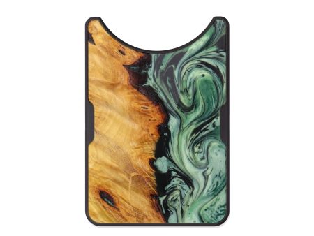 Alloy Wood+Resin Wallet - Shaquille (Dark Green, 610234) For Discount