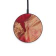 Circle Wood+Resin Wireless Charger - Cheri (Dark Red, 610198) on Sale