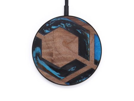 Circle Wood+Resin Wireless Charger - Howard (Pattern, 611202) Online Hot Sale