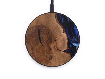 Circle Wood+Resin Wireless Charger - Alfredo (Dark Blue, 612522) For Discount