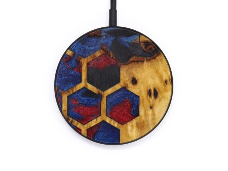 Circle Wood+Resin Wireless Charger - Jessika (Pattern, 610455) Online Sale