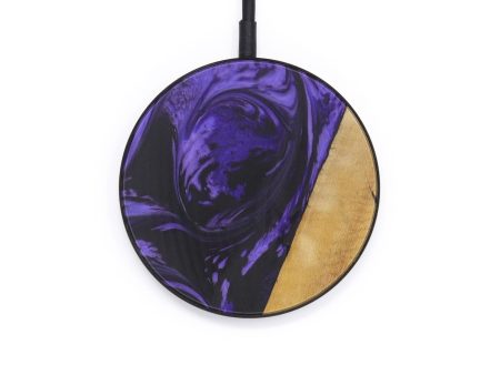 Circle Wood+Resin Wireless Charger - Jonna (Purple, 613072) For Discount