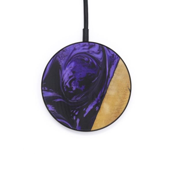 Circle Wood+Resin Wireless Charger - Jonna (Purple, 613072) For Discount