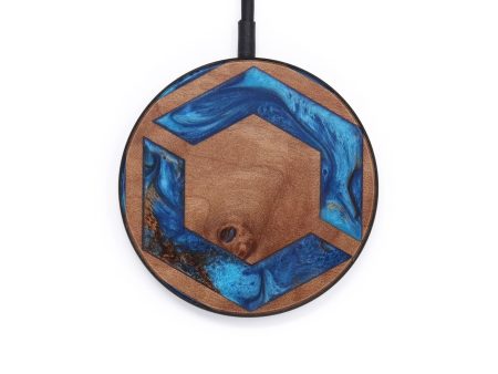 Circle Wood+Resin Wireless Charger - Alberta (Pattern, 611206) Supply