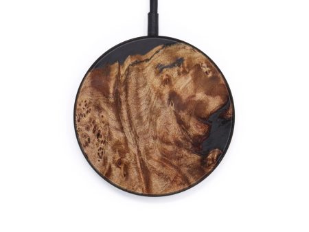 Circle Wood+Resin Wireless Charger - Laquita (Pure Black, 610212) Hot on Sale