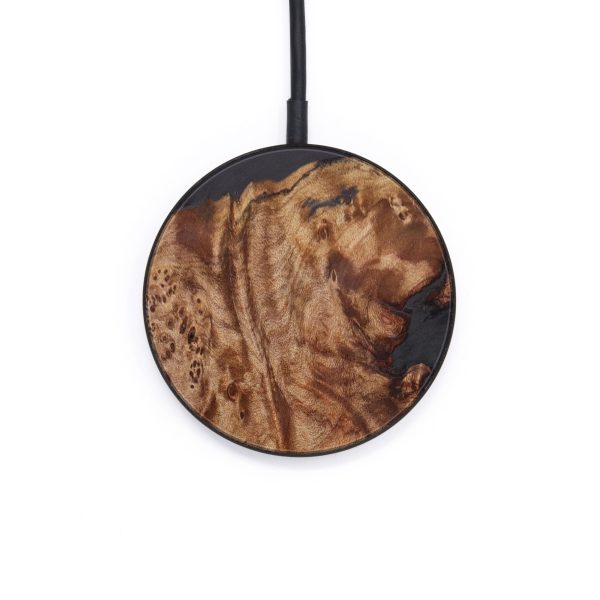 Circle Wood+Resin Wireless Charger - Laquita (Pure Black, 610212) Hot on Sale