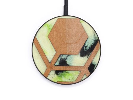 Circle Wood+Resin Wireless Charger - Letha (Pattern, 610456) Sale