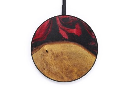 Circle Wood+Resin Wireless Charger - Preston (Dark Red, 610158) Online