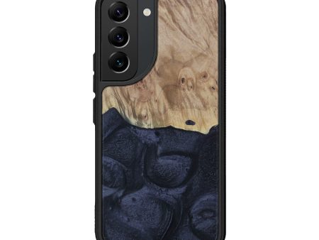 Galaxy S22 Wood+Resin Phone Case - Ailyn (Pure Black, 612726) Supply