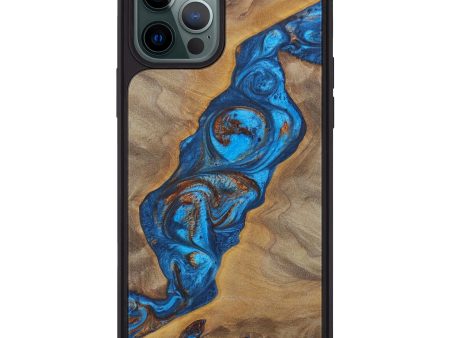 iPhone 12 Pro Max Wood+Resin Phone Case - Aylin (Artist Pick, 612784) Cheap