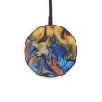 Circle Wood+Resin Wireless Charger - Azul (Teal & Gold, 610138) Cheap