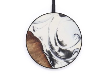 Circle Wood+Resin Wireless Charger - Alfred (Black & White, 613063) Online Sale