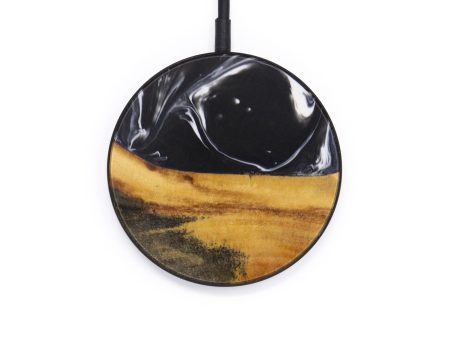 Circle Wood+Resin Wireless Charger - Miranda (Black & White, 614746) Online Sale