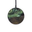 Circle Wood+Resin Wireless Charger - Damion (Dark Green, 612548) Sale