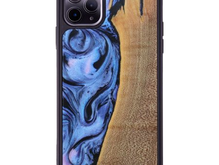 iPhone 11 Pro Max Wood+Resin Phone Case - Barbara (Purple, 610544) For Cheap