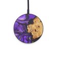 Circle Wood+Resin Wireless Charger - Geoffrey (Artist Pick, 611867) For Discount