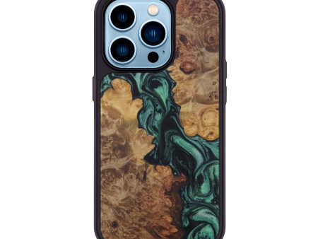 iPhone 14 Pro Wood+Resin Phone Case - Abagail (Artist Pick, 612316) Online