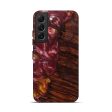 Galaxy S22 Wood+Resin Live Edge Phone Case - Dean (Dark Red, 610779) Fashion