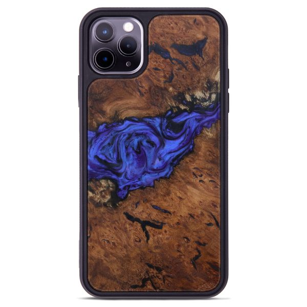 iPhone 11 Pro Max Wood+Resin Phone Case - Shelbi (Purple, 614000) For Discount