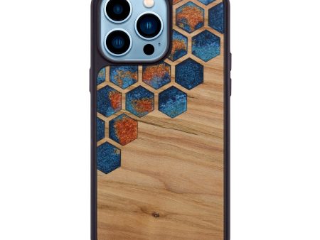 iPhone 14 Pro Max Wood+Resin Phone Case - Addie (Pattern, 612653) Cheap