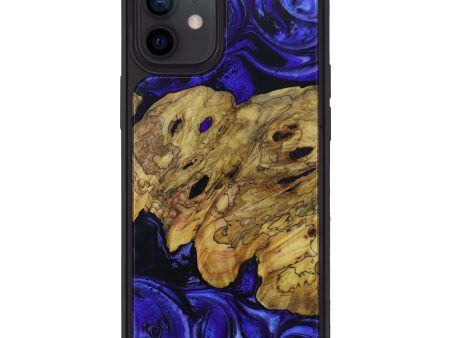 iPhone 12 Wood+Resin Phone Case - Allan (Purple, 611510) Online Sale