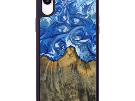 iPhone Xr Wood+Resin Phone Case - Althea (Light Blue, 613027) Supply