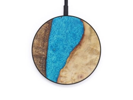 Circle Wood+Resin Wireless Charger - Treasure (Mosaic, 611207) Cheap