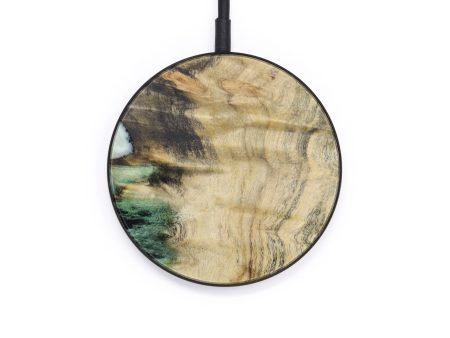 Circle Burl Wood Wireless Charger - Jovanni (Buckeye Burl, 614611) on Sale