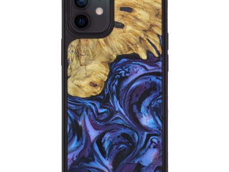 iPhone 12 Wood+Resin Phone Case - Leeann (Purple, 611390) Online Sale