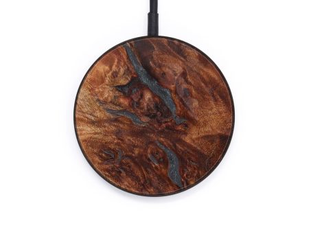 Circle Wood+Resin Wireless Charger - James (Pure Black, 610202) Fashion