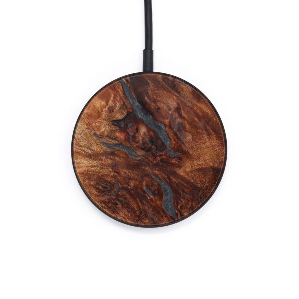 Circle Wood+Resin Wireless Charger - James (Pure Black, 610202) Fashion