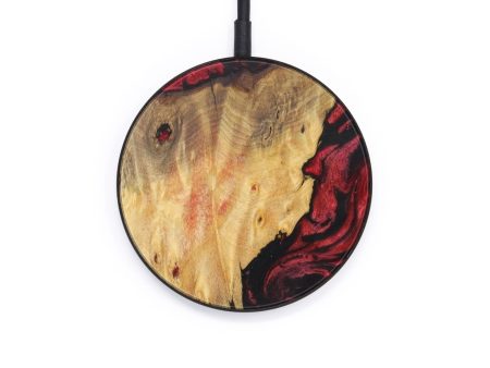 Circle Wood+Resin Wireless Charger - Oakley (Dark Red, 616362) Sale