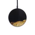 Circle Wood+Resin Wireless Charger - Betzy (Pure Black, 613317) Hot on Sale