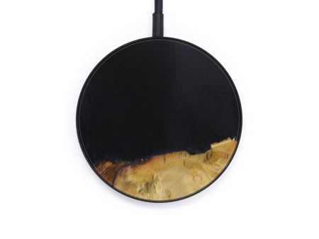 Circle Wood+Resin Wireless Charger - Betzy (Pure Black, 613317) Hot on Sale