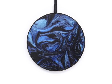 Circle ResinArt Wireless Charger - Jeramy (Dark Blue, 611789) Sale