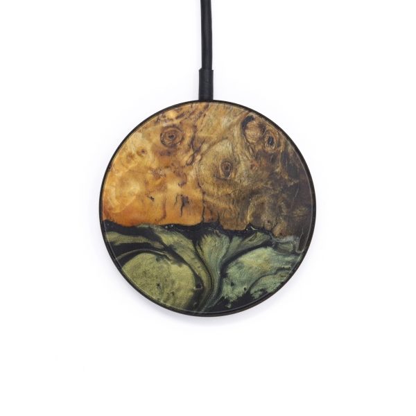 Circle Wood+Resin Wireless Charger - Gracyn (Dark Green, 611740) Discount