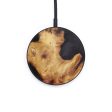 Circle Wood+Resin Wireless Charger - Aarya (Pure Black, 610215) Hot on Sale