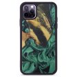 iPhone 11 Pro Max Wood+Resin Phone Case - Skye (Dark Green, 611557) Online Sale