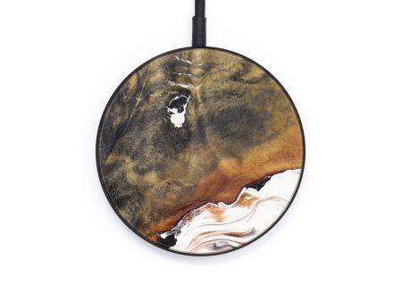 Circle Wood+Resin Wireless Charger - Felicity (Black & White, 610208) For Cheap