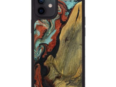 iPhone 12 Wood+Resin Phone Case - Ainsley (Dark Green, 614392) Hot on Sale