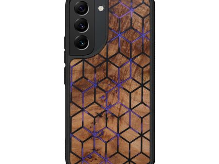 Galaxy S22 Wood+Resin Phone Case - Charleen (Pattern, 615909) For Cheap